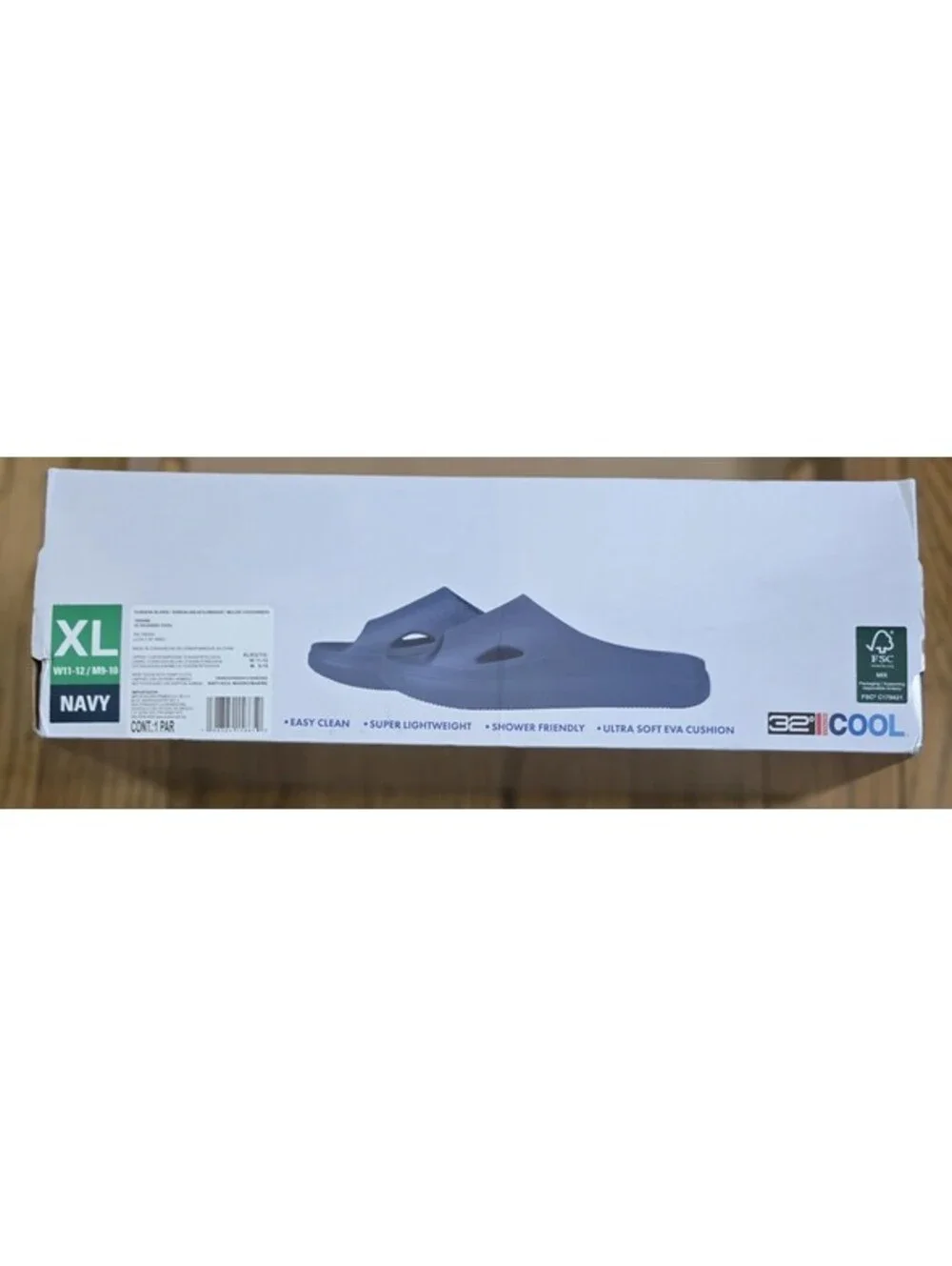 32 degrees cool unisex slides/W11-12/M9-10